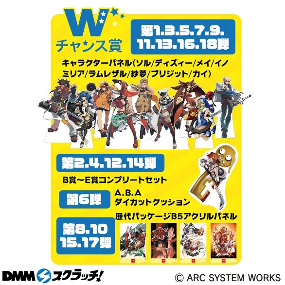 バラ売り可】ギルティギア DMMスクラッチ E賞 缶バッジ - キャラクター 