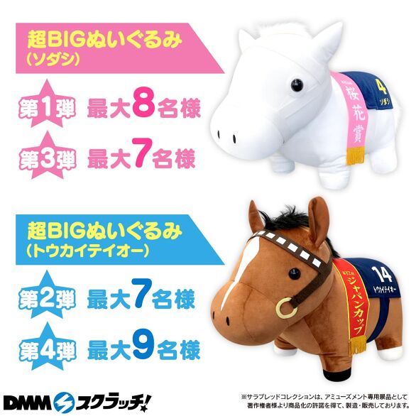 2022年5月新作下旬 【非売品】ソダシ 超BIGぬいぐるみ【限定