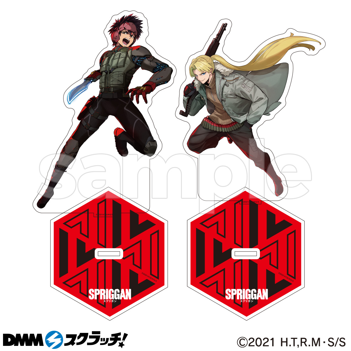 SPRIGGAN　スプリガン　DMM　スクラッチ　B賞　キャンバスアート　全種 アニメ「スプリガン」 スクラッチ - DMMスクラッチ