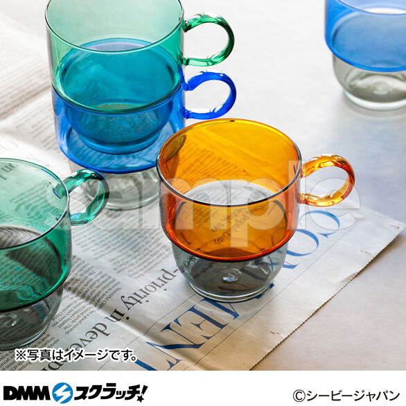 D-4.耐熱スタッキングマグ オレンジ×グレー