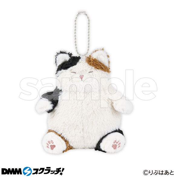 C-1.ねこ肯定感 チェーンマスコット みけねこ