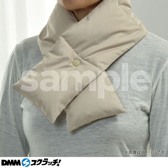 C-1.スリーピュア 羽毛マフラー ベージュ