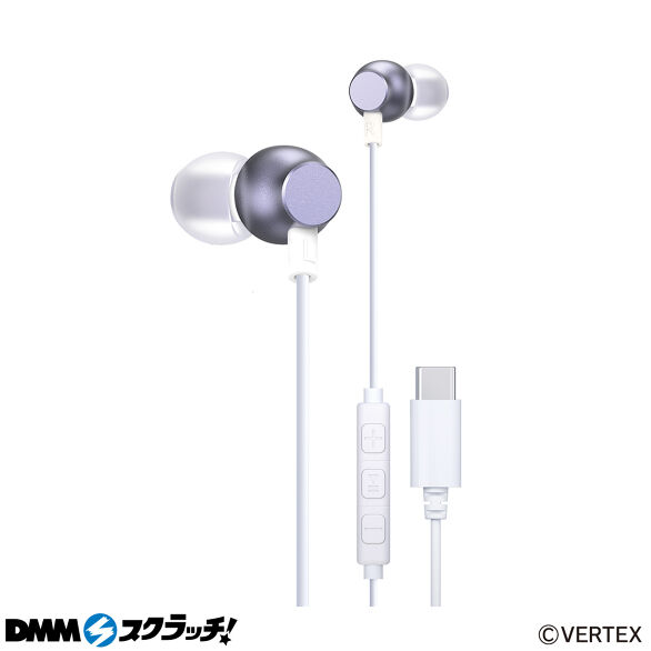 E-2.DAC内蔵Type-Cイヤホン パープル