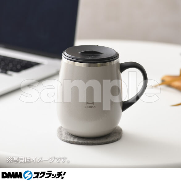 E-5.蓋つきステンレスマグ グレージュ