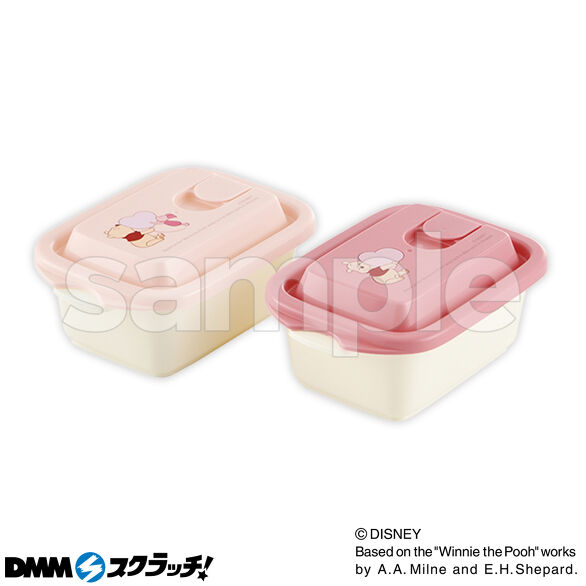 E-3.エアー弁付き保存容器 くまのプーさん