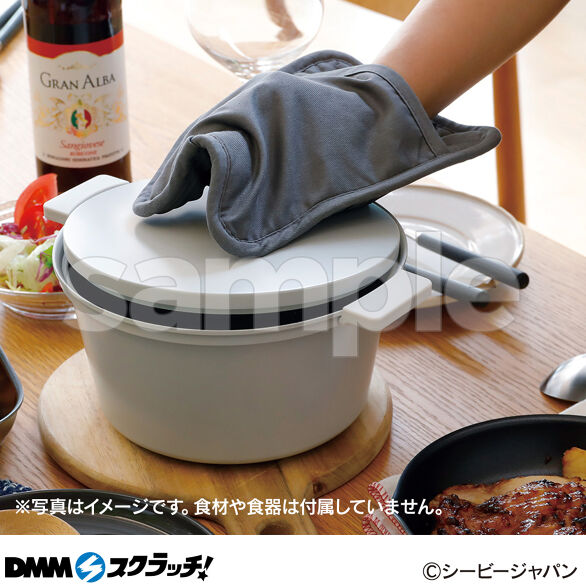 D-2.鍋敷きになるシリコンコットンミトン
