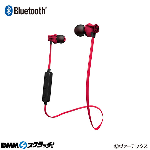 C-1.ネックバンドワイヤレスイヤホン レッド
