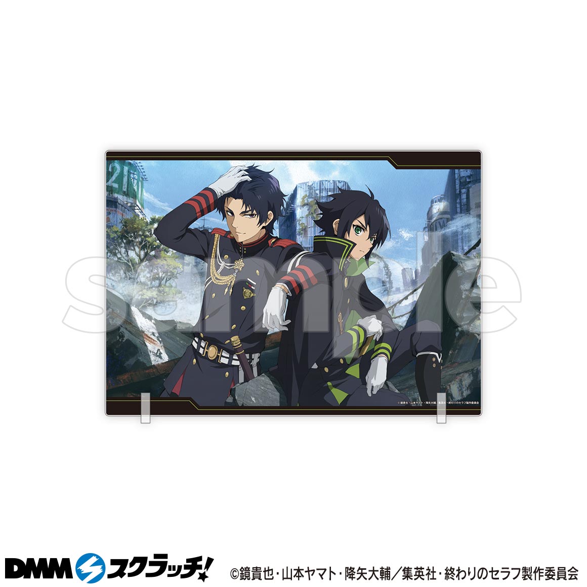 終わりのセラフ DMMスクラッチ第二弾 E賞スクエア缶バッジ E-4 終わりのセラフ スクラッチ第二弾 - DMMスクラッチ