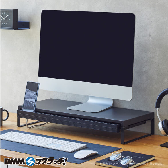 A-3.机上台＜引出し付＞ マットブラック