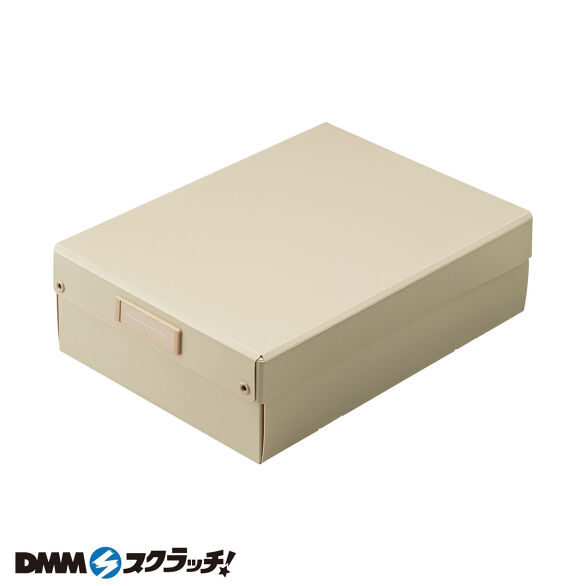 B-4.折りたたみボックス 浅型 ベージュ