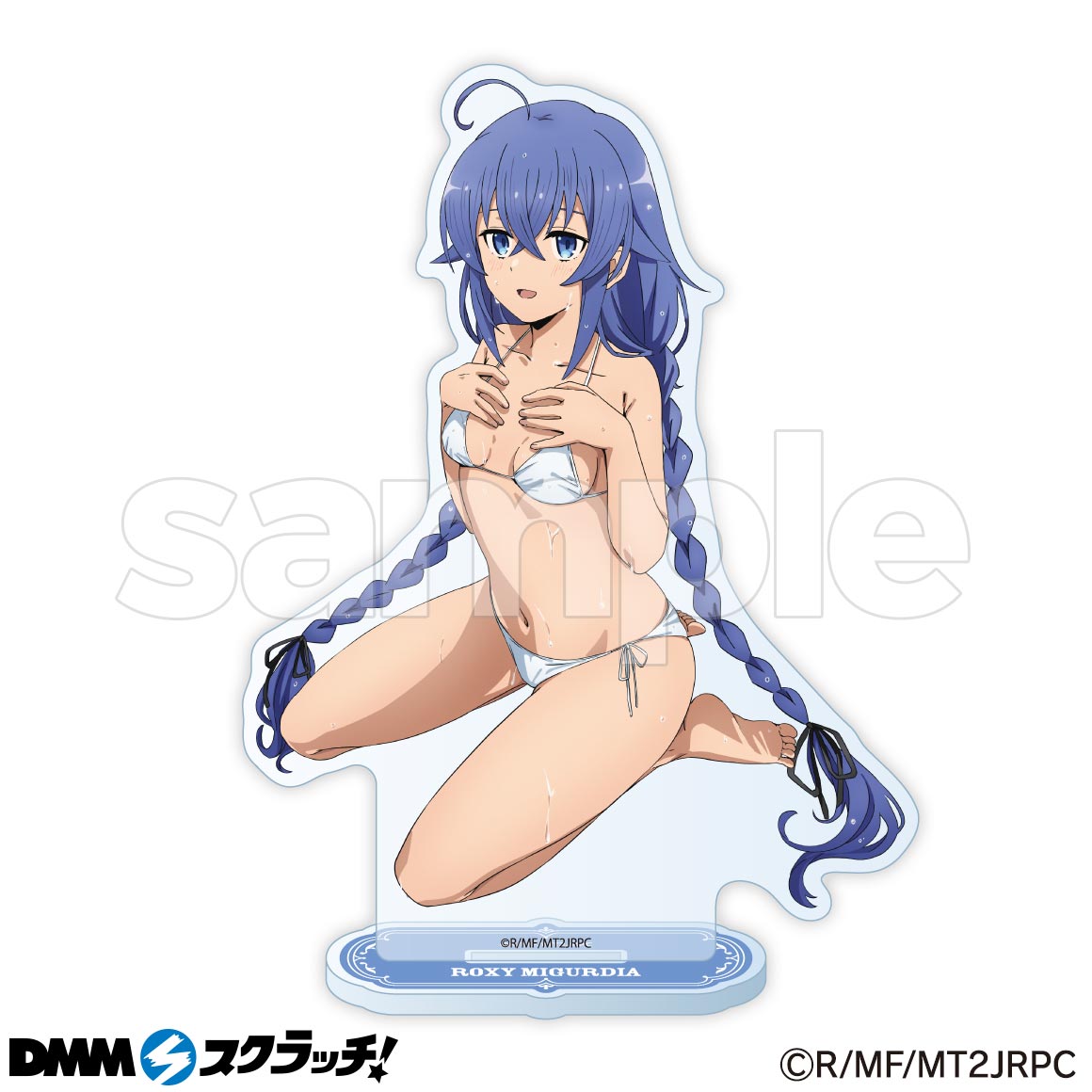 DMMスクラッチ　無職転生Ⅱ　ロキシー・ミグルディア　缶バッジ 無職転生Ⅱ ～異世界行ったら本気だす～ ロキシー・ミグルディア ゆる
