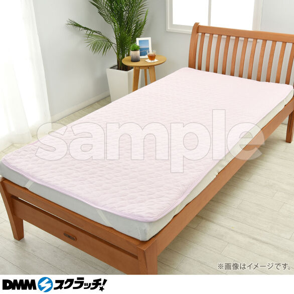 B-2.麻混敷きパッド　ピンク