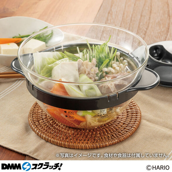 D-4.ガラスのレンジおかず鍋