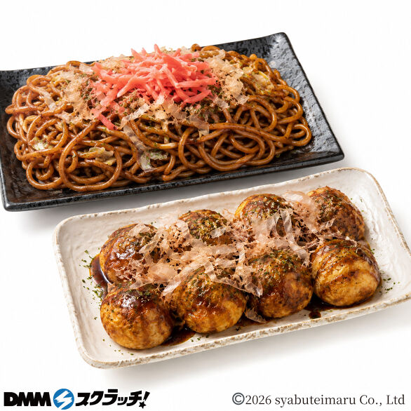 D-4.たこ焼き25個＆焼きそば2食セット