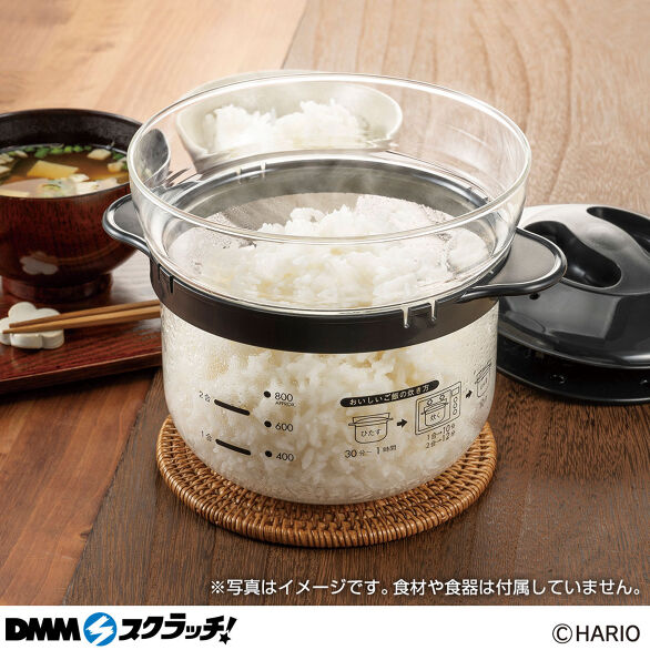 D-1.ガラスのレンジご飯釜1〜2合