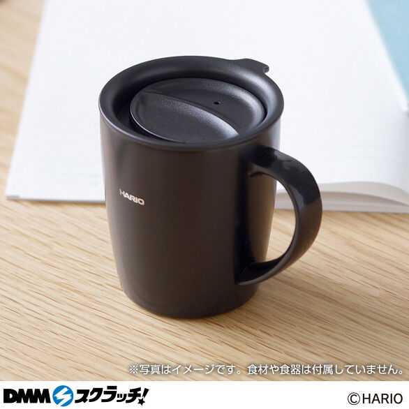 D-3.フタ付き保温マグ300 ブラック