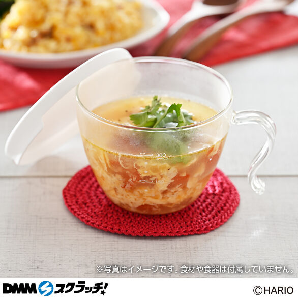 E-4.ガラスのレンジスープカップ