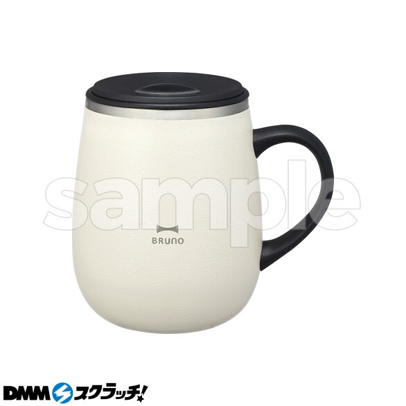 E-4.蓋つきステンレスマグ アイボリー