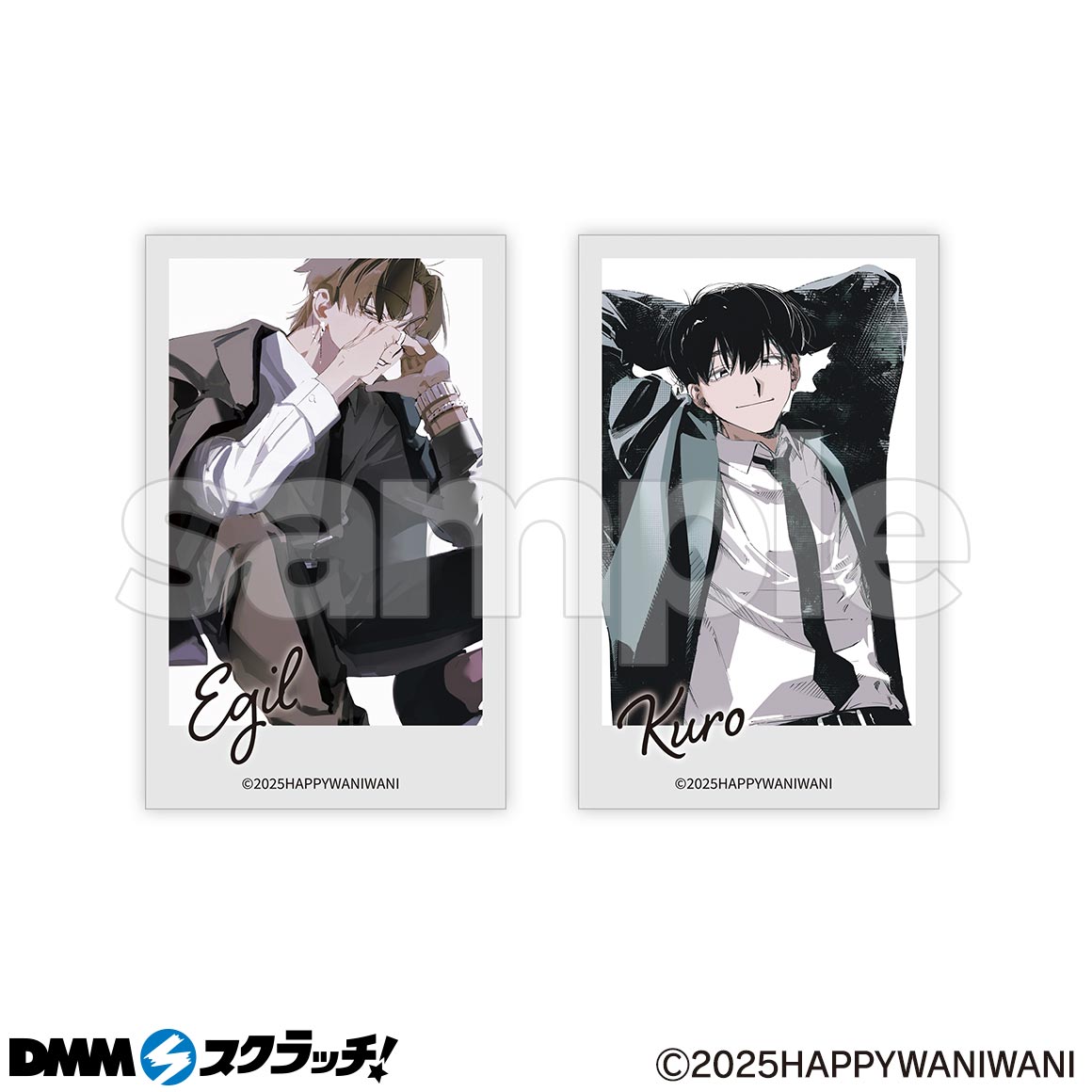 少尉と黒髪部下 DMMスクラッチ 直筆サイン入色紙 少尉と黒髪部下