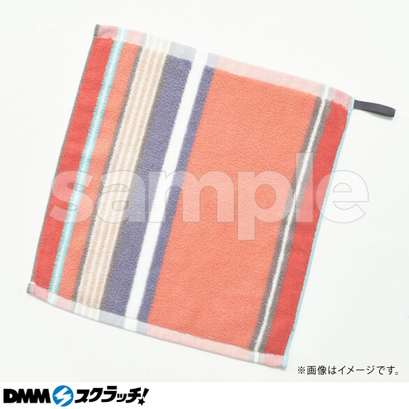 E-7.ムースパフ　ループタオル　レッド