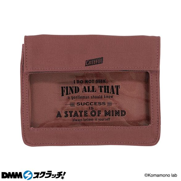 D-2.キャンバスポーチ スモーキーピンク