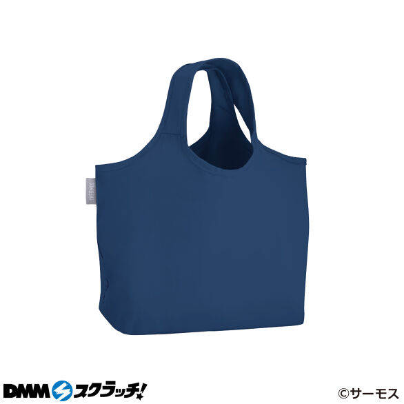 E-5.たたまず丸めるエコバッグ ネイビー