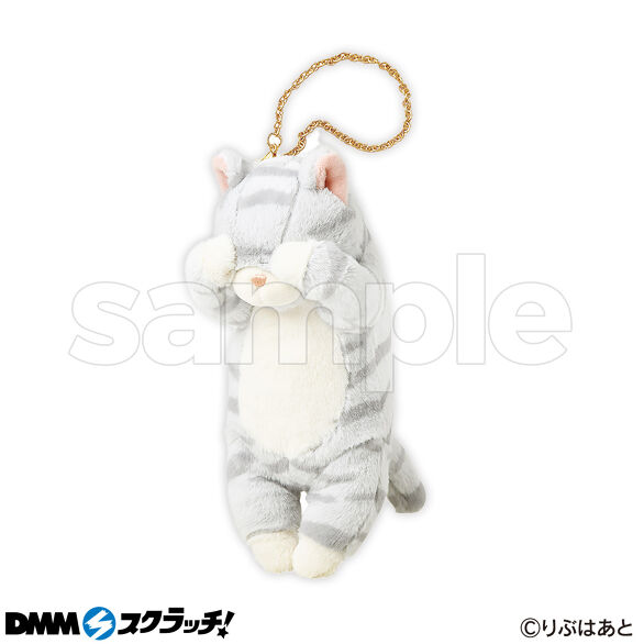 D-3.くびねっこ マスコットポーチ サバトラ