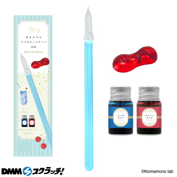 E-3.ガラスペン ソーダ＆チェリー