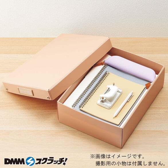 B-3.折りたたみボックス 浅型 ピンク