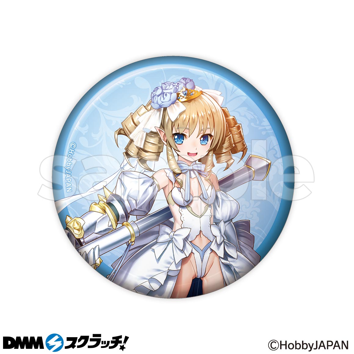 クイーンズブレイド スクラッチ 缶バッジ アイリ